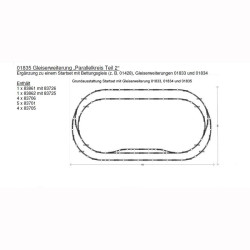 TT - rozšiřující set kolejiva s podložím