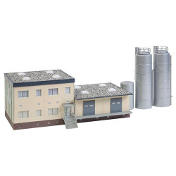 H0 mlékárná se silem