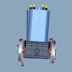 0 motorová lokomotiva -Rosnička- červená