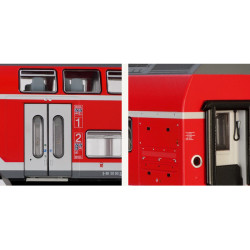 H0 - třídílná patrová elektrická jednotka TWINDEXX Vario DB ep.VI