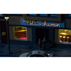 H0 - LED osvětlení -Hotel Schwan-