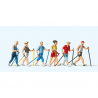 H0 - severská chůze  (Nordic Walking) 6 figurek