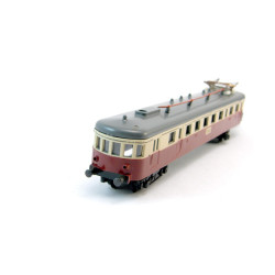 H0 - souprava železničního vozu tmavěčervená/béžová